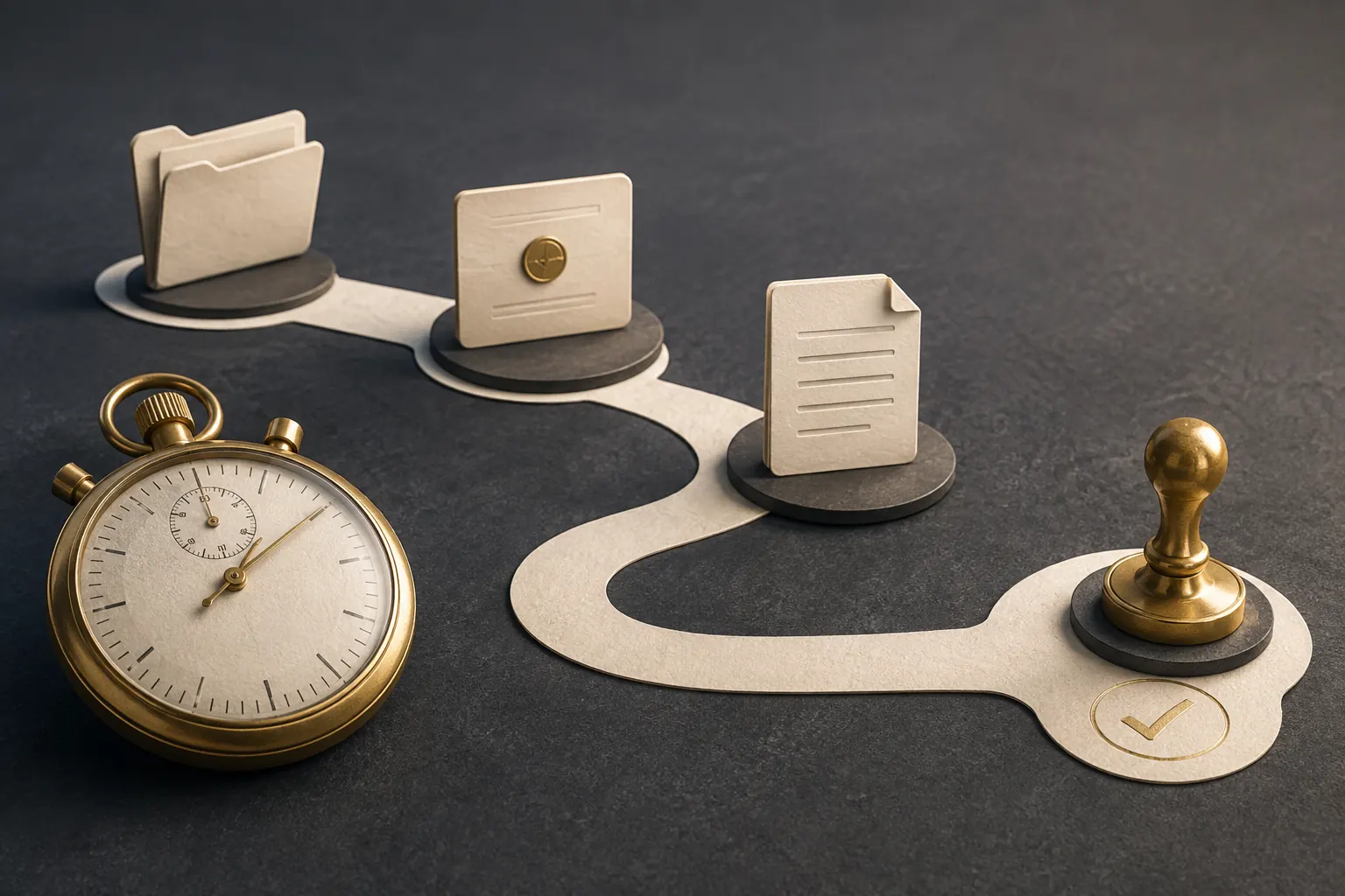 Un chronomètre accompagne les étapes allant de la source à la vérification du résultat.